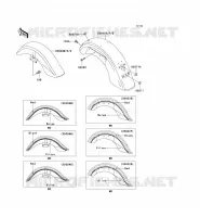 GARDE BOUE pour Kawasaki VN1500 CLASSIC FI