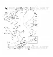 POMPE A HUILE/FILTRE &Agrave; HUILE pour Kawasaki VN1500 CLASSIC FI