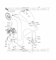SYSTEME D'EVAPORATION CARBURANT pour Kawasaki VN1500 CLASSIC FI