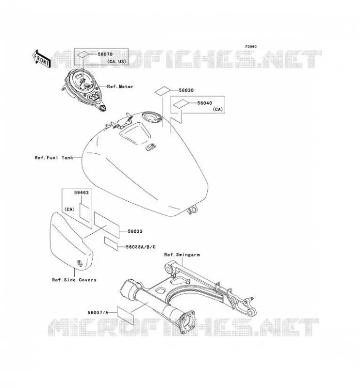 LABEL Kawasaki MOTOS 1500 2002 VN1500 CLASSIC FI  VN1500-N3