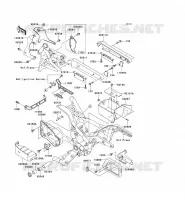 PIECE DE CADRE (COUVERTURE) pour Kawasaki VN1500 CLASSIC FI