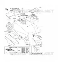 RESERVOIR CARBURANT pour Kawasaki VN1500 MEAN STREAK
