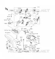 CONTACTEUR SERRURE/R&Eacute;FLECTEUR pour Kawasaki VN1500 MEAN STREAK