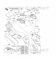 RESERVOIR CARBURANT pour Kawasaki VN1500 MEAN STREAK