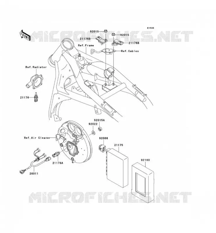 INJECTION CARBURANT Kawasaki MOTOS 1500 2001 VN1500 DRIFTER  VN1500-R1