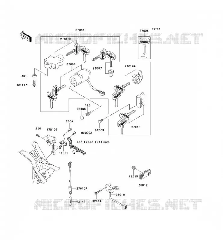 CONTACTEUR Kawasaki MOTOS 1500 2002 VN1500 DRIFTER  VN1500-R2H