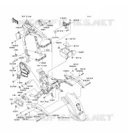 PIECE DE CADRE (COUVERTURE) pour Kawasaki VN1600 CLASSIC