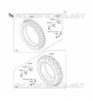PNEUS pour Kawasaki VN1600 CLASSIC