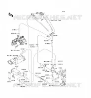 SYSTEME D'EVAPORATION CARBURANT(CA) pour Kawasaki VN1600 CLASSIC
