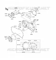 CARTER MOTEUR DROIT(S) pour Kawasaki VN1600 CLASSIC