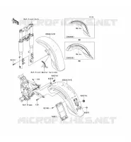 GARDE BOUE pour Kawasaki VN1600 CLASSIC