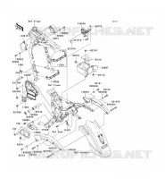 PIECE DE CADRE (COUVERTURE) pour Kawasaki VN1600 CLASSIC