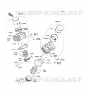CYLINDRE/PISTON pour Kawasaki VN1600 CLASSIC