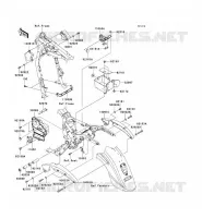 PIECE DE CADRE (COUVERTURE) pour Kawasaki VN1600 CLASSIC