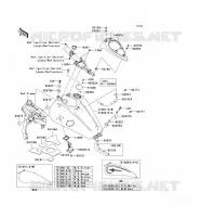 RESERVOIR CARBURANT pour Kawasaki VN1600 CLASSIC
