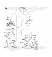 SYSTEME D'EVAPORATION CARBURANT(CA) pour Kawasaki VN1600 CLASSIC
