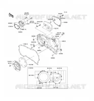 CARTER MOTEUR DROIT(S) pour Kawasaki VN1600 CLASSIC