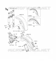 GARDE BOUE pour Kawasaki VN1600 CLASSIC