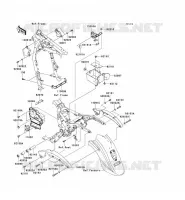 PIECE DE CADRE (COUVERTURE) pour Kawasaki VN1600 CLASSIC