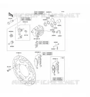 FREIN AVANT pour Kawasaki VN1600 CLASSIC