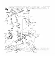 PIECE DE CADRE (COUVERTURE) pour Kawasaki VN1600 CLASSIC