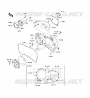 CARTER MOTEUR DROIT(S) pour Kawasaki VN1600 CLASSIC