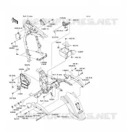 PIECE DE CADRE (COUVERTURE) pour Kawasaki VN1600 CLASSIC