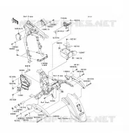PIECE DE CADRE (COUVERTURE) pour Kawasaki VN1600 CLASSIC