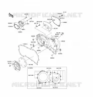 CARTER MOTEUR DROIT(S) pour Kawasaki VN1600 CLASSIC TOURER