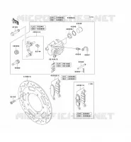 FREIN AVANT pour Kawasaki VN1600 CLASSIC TOURER