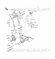 PIECE DE CADRE (COUVERTURE) pour Kawasaki VN1600 CLASSIC TOURER