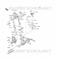 PIECE DE CADRE (COUVERTURE) pour Kawasaki VN1600 CLASSIC TOURER