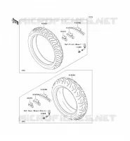 PNEUS pour Kawasaki VN1600 CLASSIC TOURER