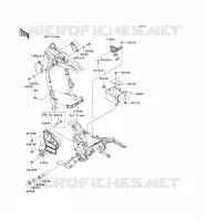 PIECE DE CADRE (COUVERTURE) pour Kawasaki VN1600 CLASSIC TOURER
