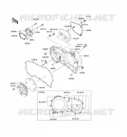 CARTER MOTEUR DROIT(S) pour Kawasaki VN1600 CLASSIC