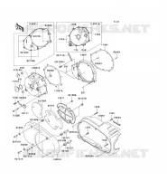 CARTER MOTEUR GAUCHE pour Kawasaki VN1600 CLASSIC