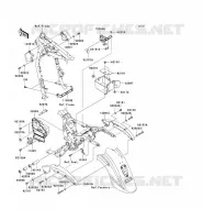 PIECE DE CADRE (COUVERTURE) pour Kawasaki VN1600 CLASSIC