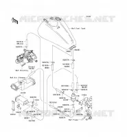 SYSTEME D'EVAPORATION CARBURANT(CA) pour Kawasaki VN1600 CLASSIC