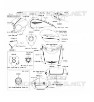 STICKER(TITANIUM/BLACK) pour Kawasaki VN1700 VOYAGER