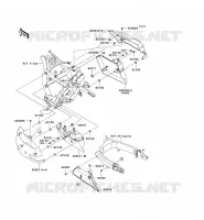 CACHE LAT&Eacute;RAL/GARDE CHAINE pour Kawasaki VN1700 VOYAGER