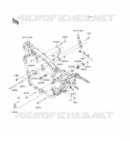 PIECE DE CADRE (COUVERTURE) pour Kawasaki VN1700 VOYAGER