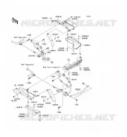 SACOCHES(SUPORT) pour Kawasaki VN1700 VOYAGER