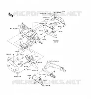 CACHE LAT&Eacute;RAL/GARDE CHAINE pour Kawasaki VN1700 VOYAGER