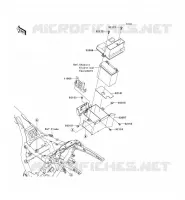 SUPPORT BATTERIE pour Kawasaki VN1700 VOYAGER