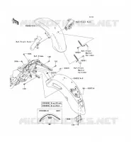 GARDE BOUE pour Kawasaki VN1700 VOYAGER