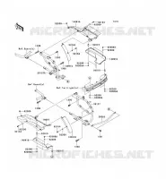 SACOCHES(SUPORT) pour Kawasaki VN1700 VOYAGER