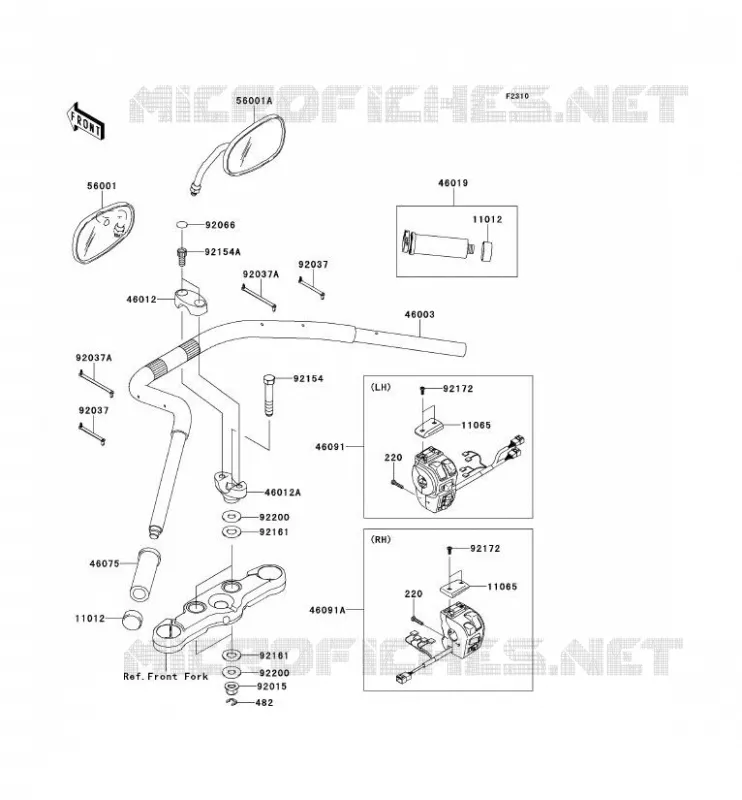 GUIDON Kawasaki MOTOS 1700 2014 VN1700 VOYAGER  VN1700AEF