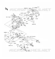 CACHE LAT&Eacute;RAL/GARDE CHAINE pour Kawasaki VN1700 VOYAGER ABS