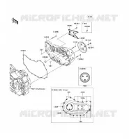 CARTER MOTEUR DROIT(S) pour Kawasaki VN1700 VOYAGER ABS