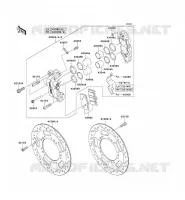 FREIN AVANT pour Kawasaki VN1700 VOYAGER ABS